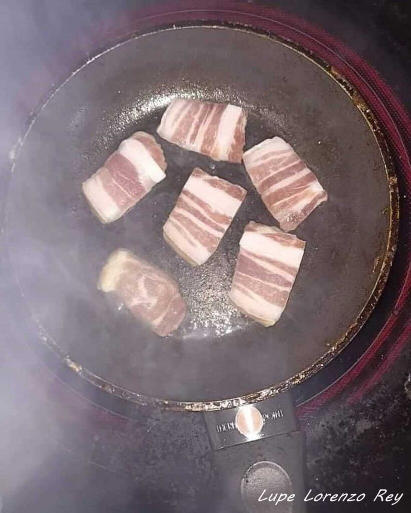 bacon para la Tortilla de la abuela María