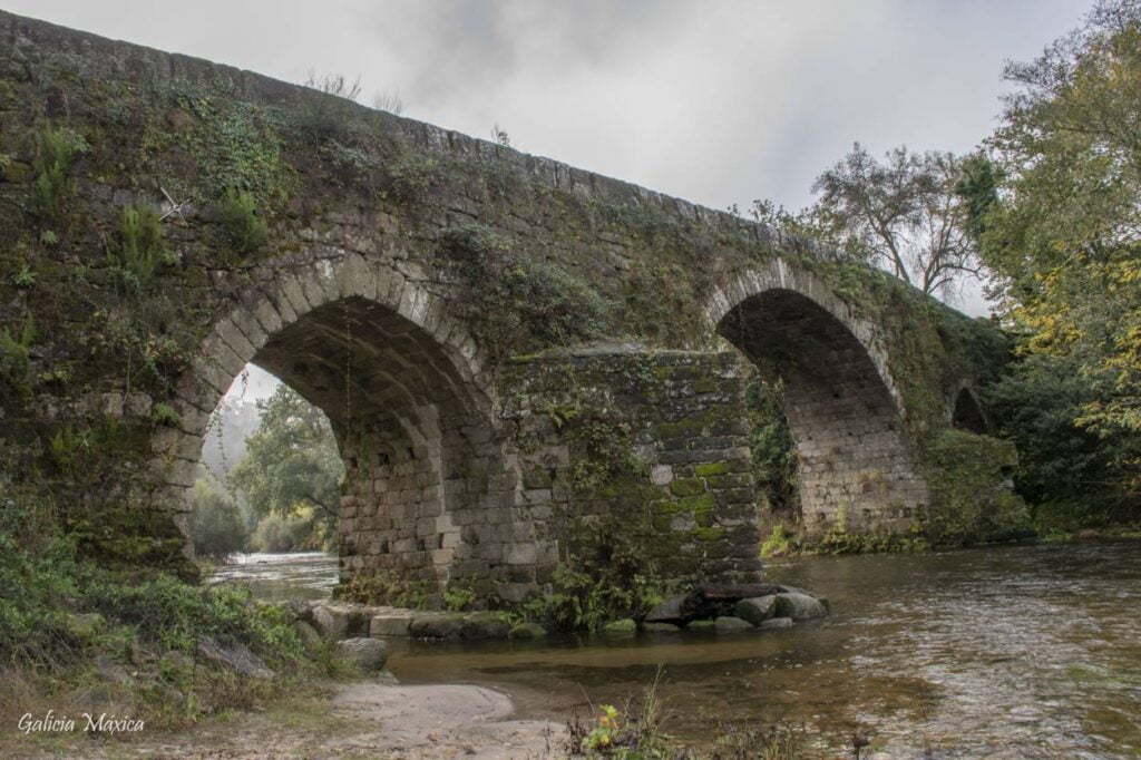 Puente medieval sobre el río Tea