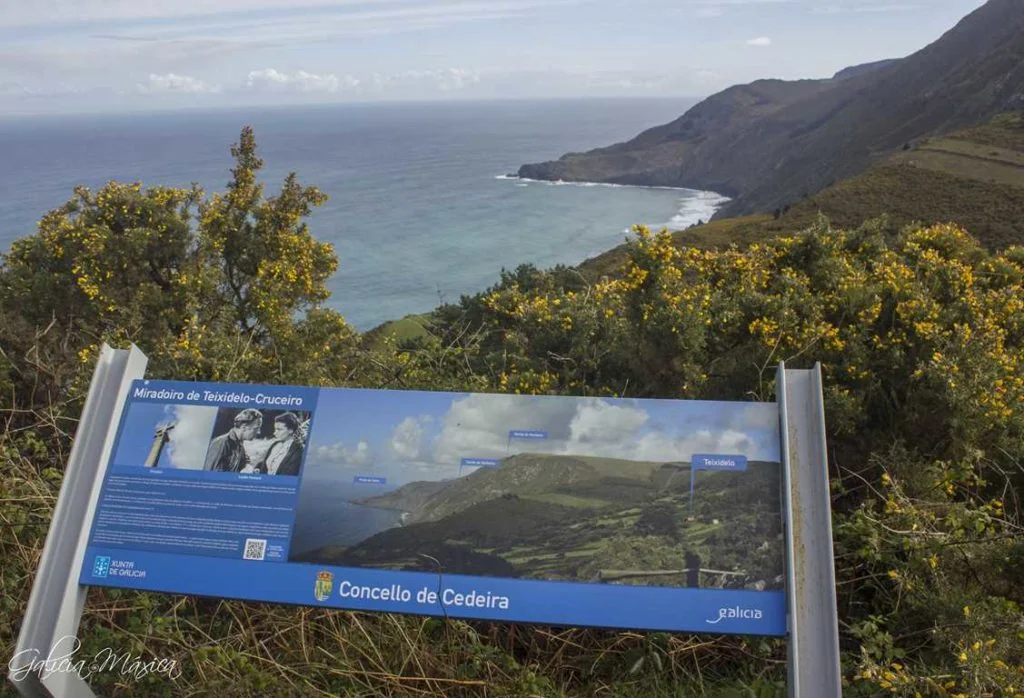Ruta A Teixidelo en Cedeira un lugar único en el mundo.
En la foto el mirador de Teixedelo.